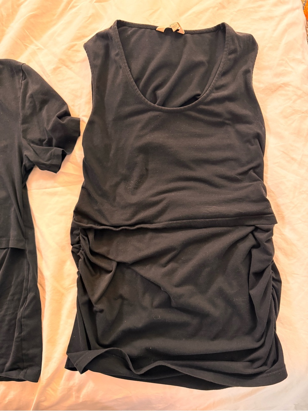 Ripe Maternity Nursing Black Tank Top